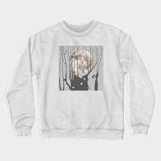 moon night Crewneck Sweatshirt